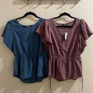 Set of 2 Express Peplum Blouses